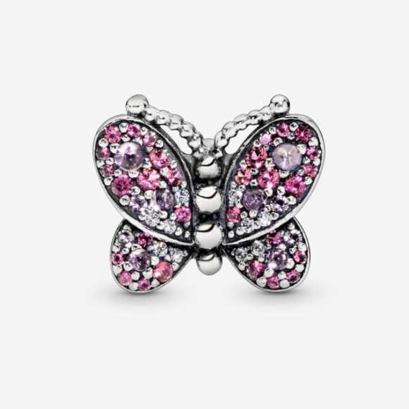 Pandora Pink Pavé Butterfly Charm - Picture 2 of 4